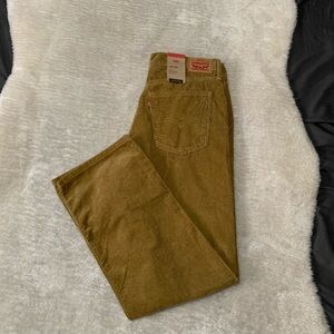 New Levi’s Low Pro Straight‎ Leg Y2K Style Corduroy Tan Pants Size 31x30 NWT